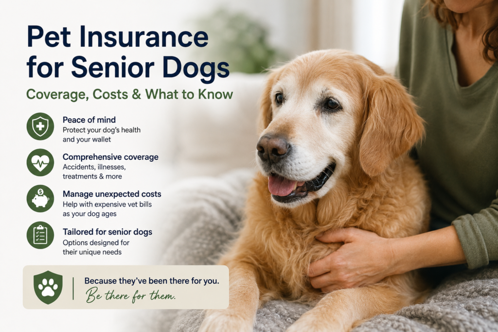 Pet insurance for senior dogs: coverage, costs, and what to know