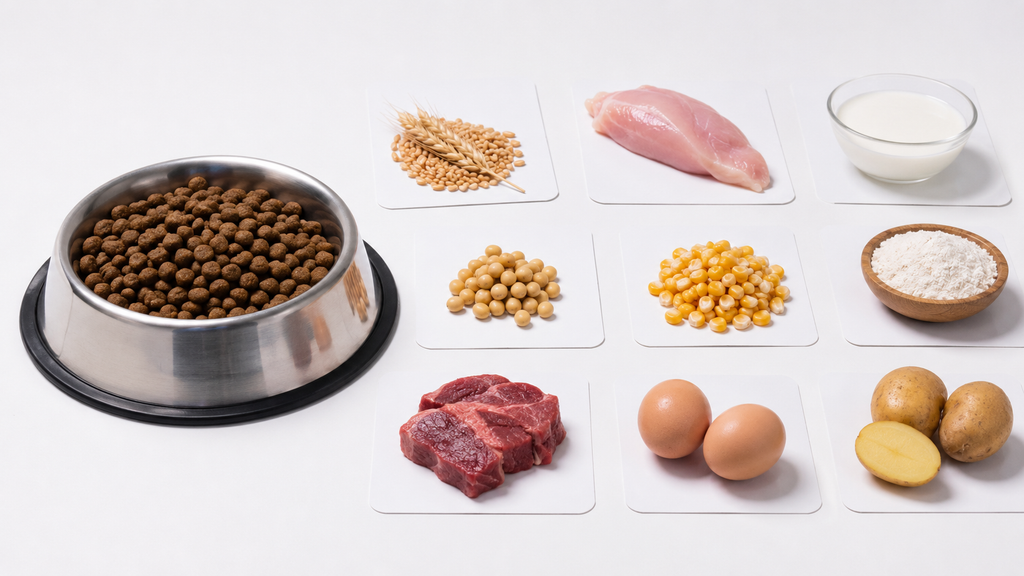 Dog food ingredients owners may need to evaluate for digestive sensitivity