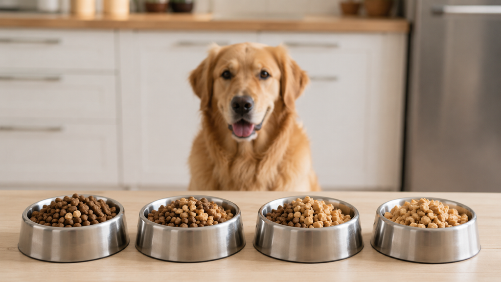 Gradually transitioning a dog to a new food