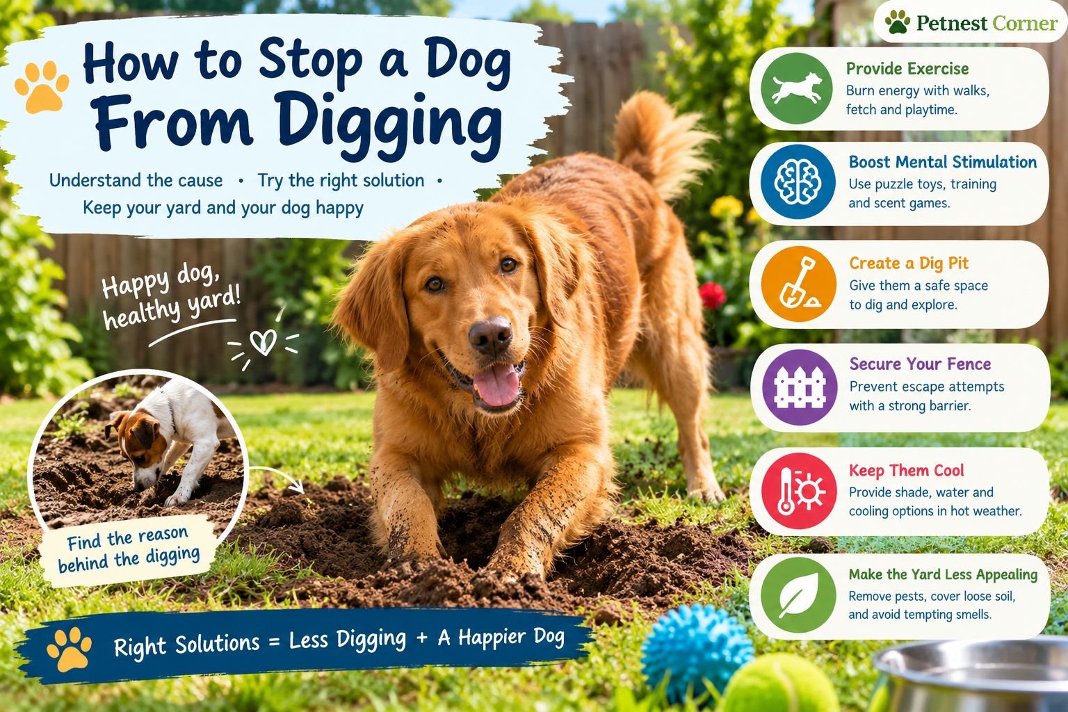 How Do I Keep My Dog From Digging?
