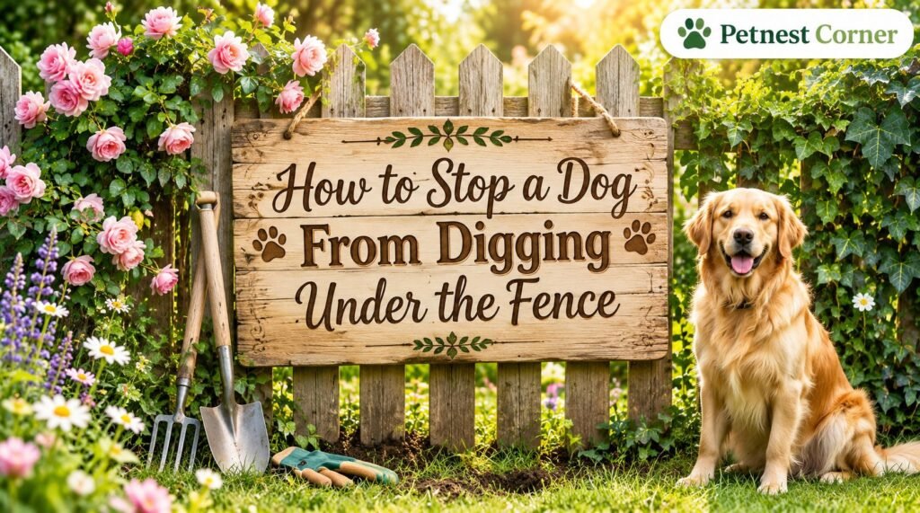 How to Stop a Dog From Digging Under the Fence
